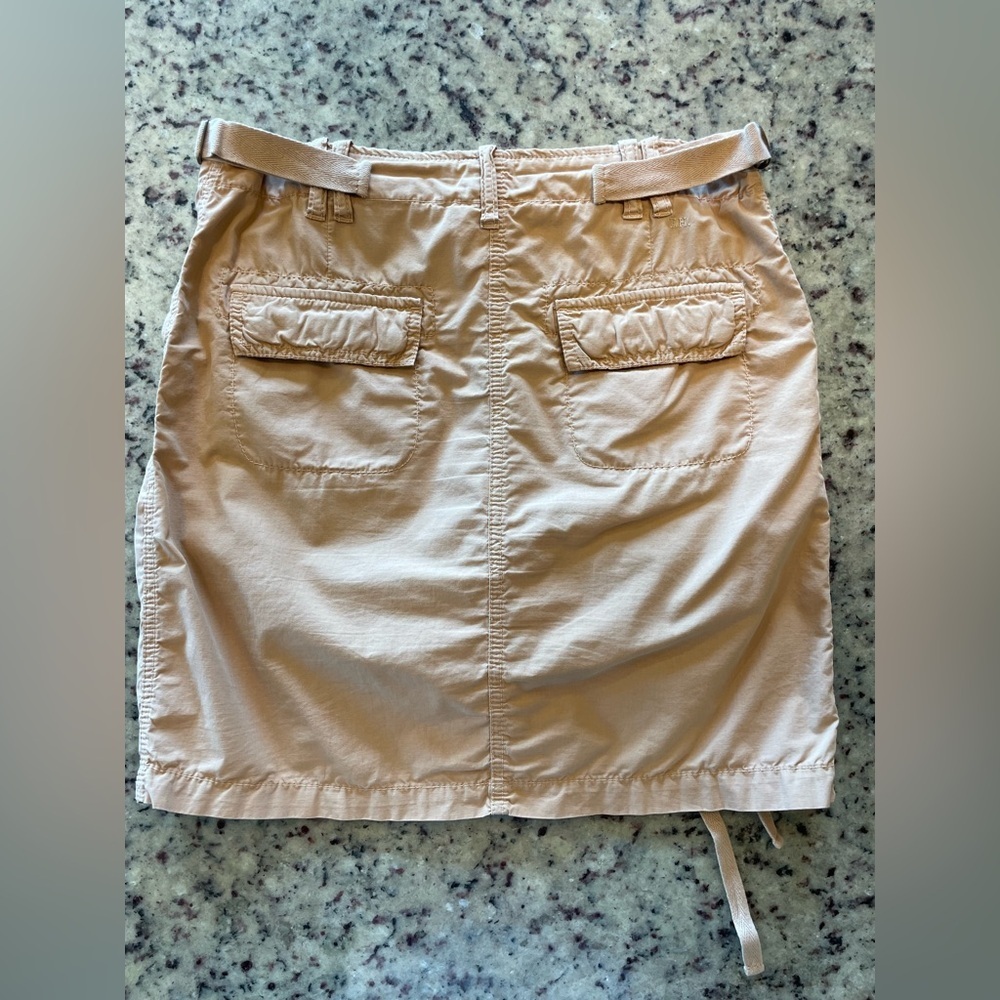 Pristine vintage rare Y2K 100% cotton, Tommy Hilfiger khaki cargo skirt SZ 2 - Picture 3 of 8